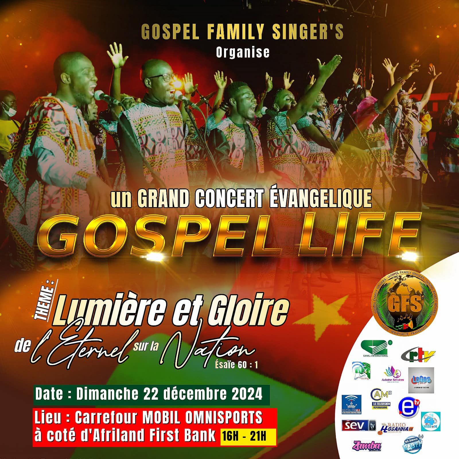 Grand concert évangélique Gospel Life par Gospel Family Singers