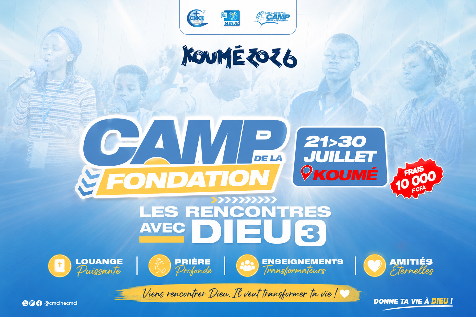 KOUME FOUNDATION INTERNATIONAL BIBLICAL CAMP 2026: JULY 21 TO 30