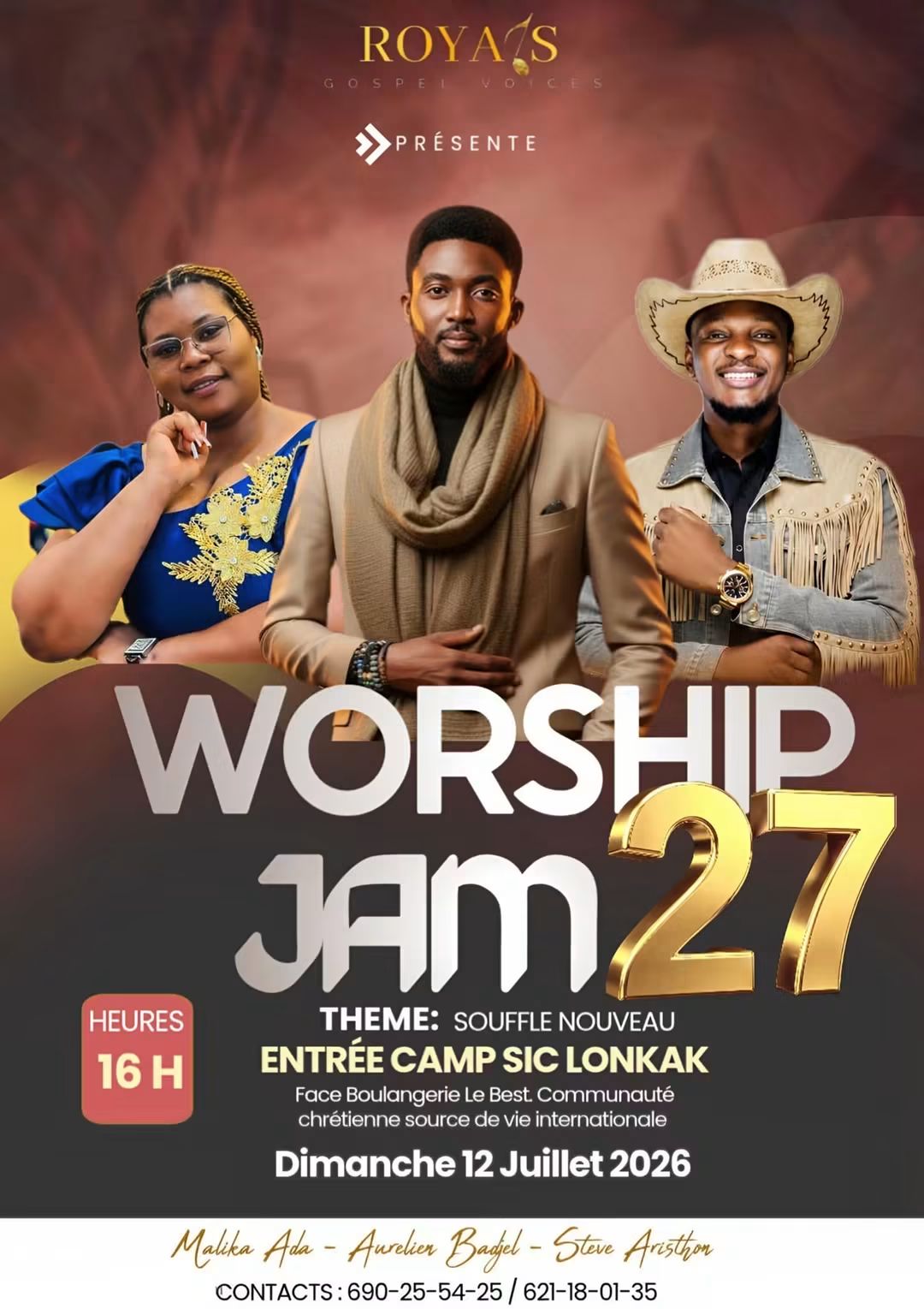 Worship Jam 27: “Souffle Nouveau” announced on July 12 in Douala