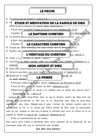 Aperçu de Sept leçons bibliques pour nouveaux convertis