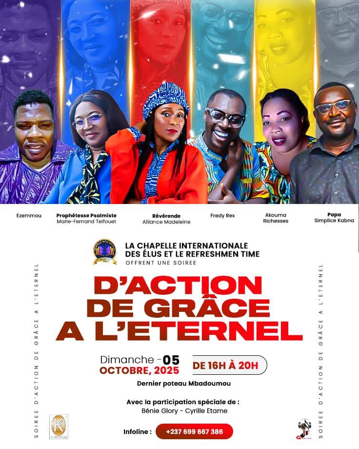 Soirée d’Action de Grâce à l’Éternel