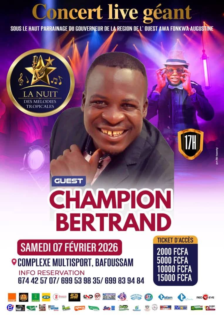 Concert Gospel Géant : Champion Bertrand en vedette à Bafoussam