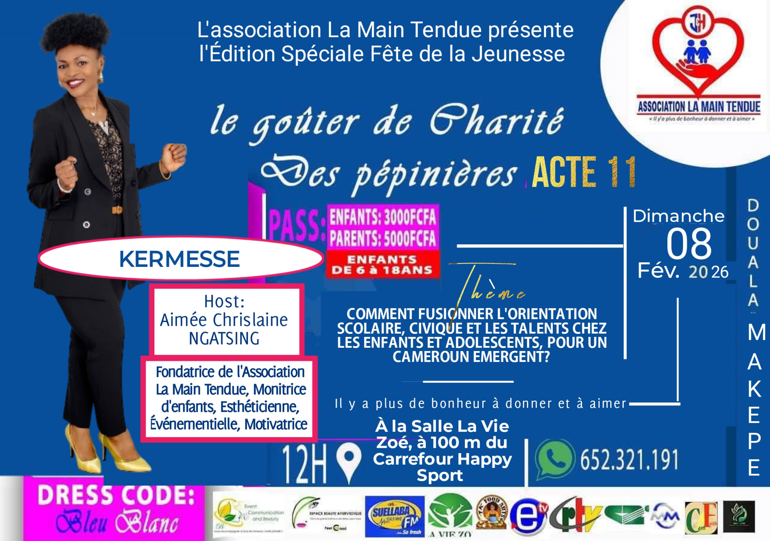 The La Main Tendue association organizes the charity snack for youth Act 11
