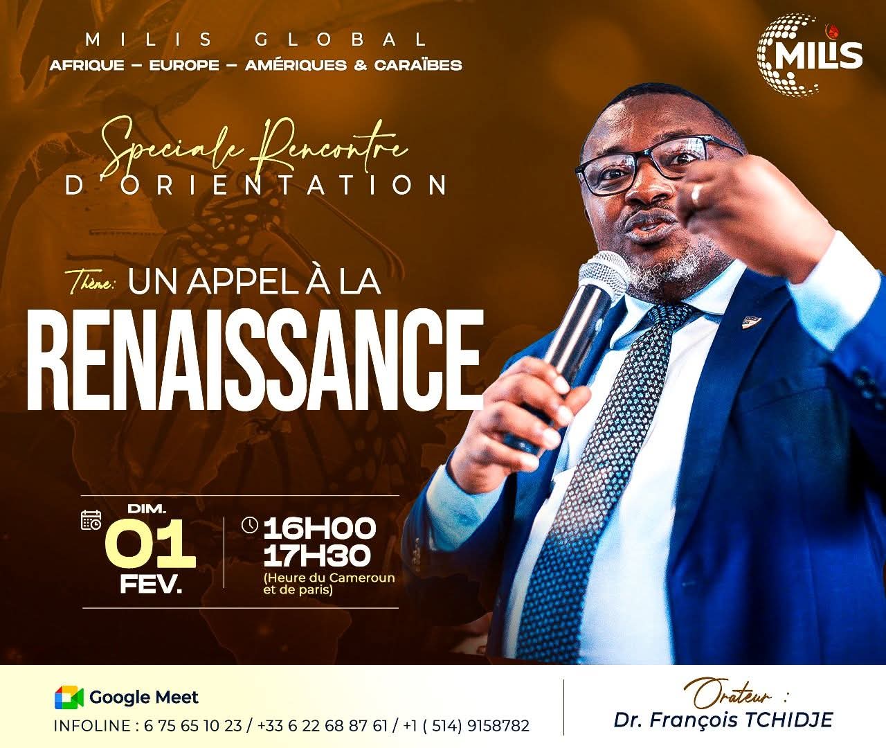 Special Orientation Meeting - MILIS Global with Dr. François TCHIDJE.