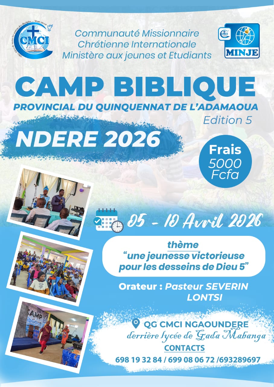 NDERE QUINQUENMENT PROVINCIAL BIBLICAL CAMP 2026
