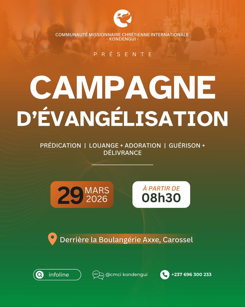 Grande Campagne d'Évangélisation à Carossel Yaounde