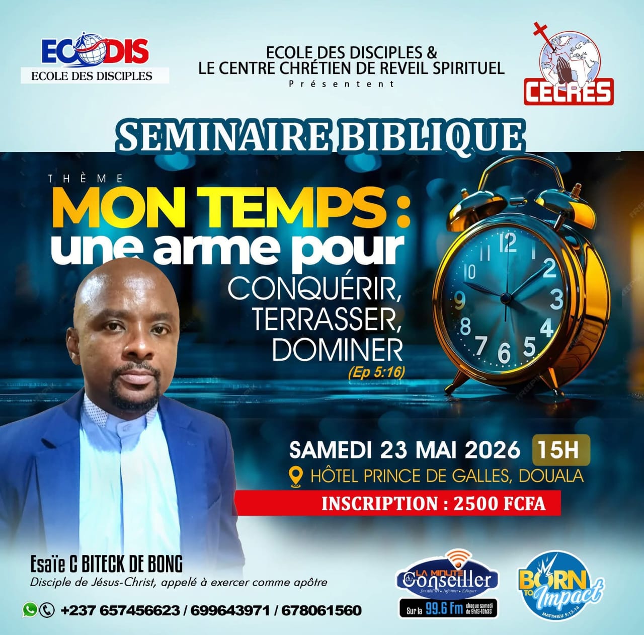 BIBLICAL SEMINAR | MY TIME: a weapon to conquer, defeat, dominate