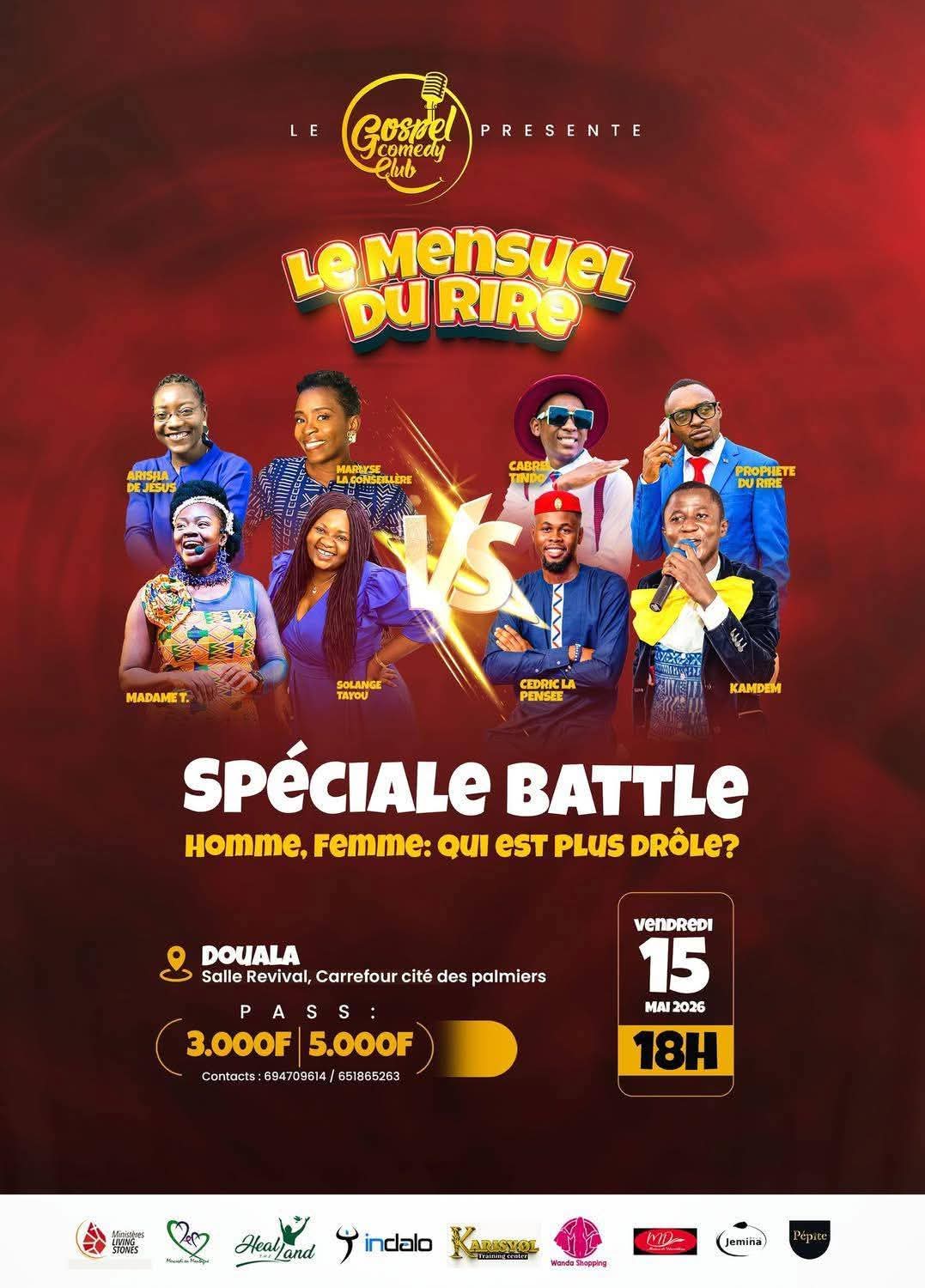 The Gospel Comedy Club presents “Le Mensuel du Rire – Battle Special”