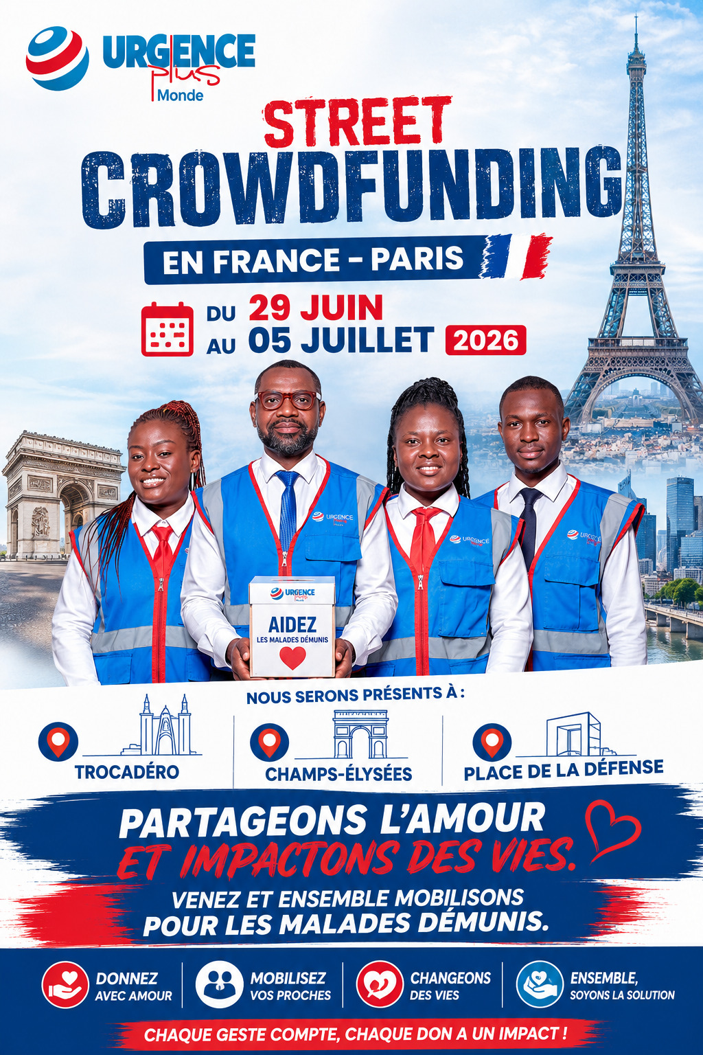 Urgence Plus Monde débarque à Paris pour une semaine de solidarité
