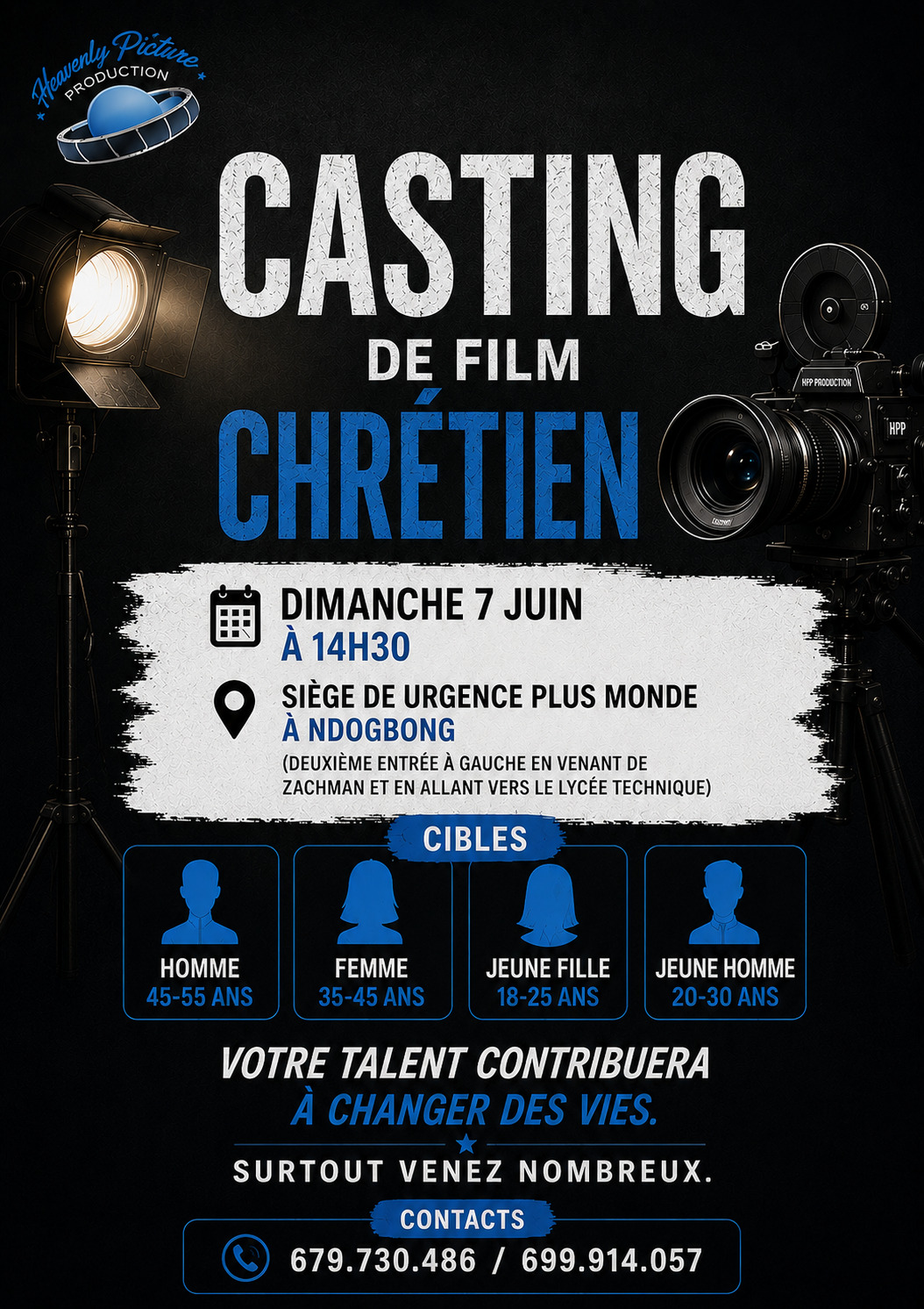 CASTING DE FILM CHRÉTIEN — HEAVENLY PICTURE PRODUCTION