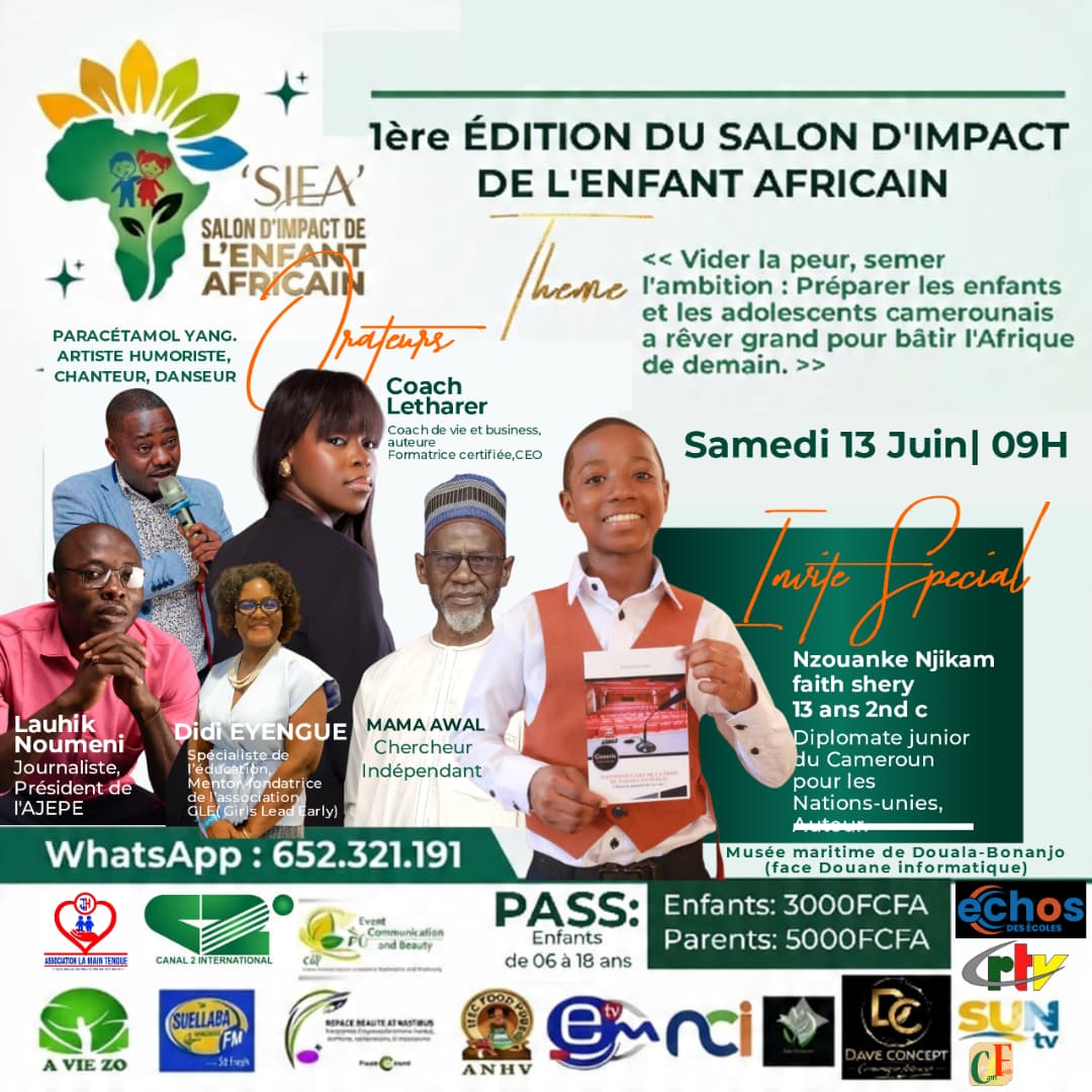 SALON D’IMPACT DE L’ENFANT AFRICAIN 2026 : UNE JOURNÉE QUI PEUT CHANGER UN DESTIN !