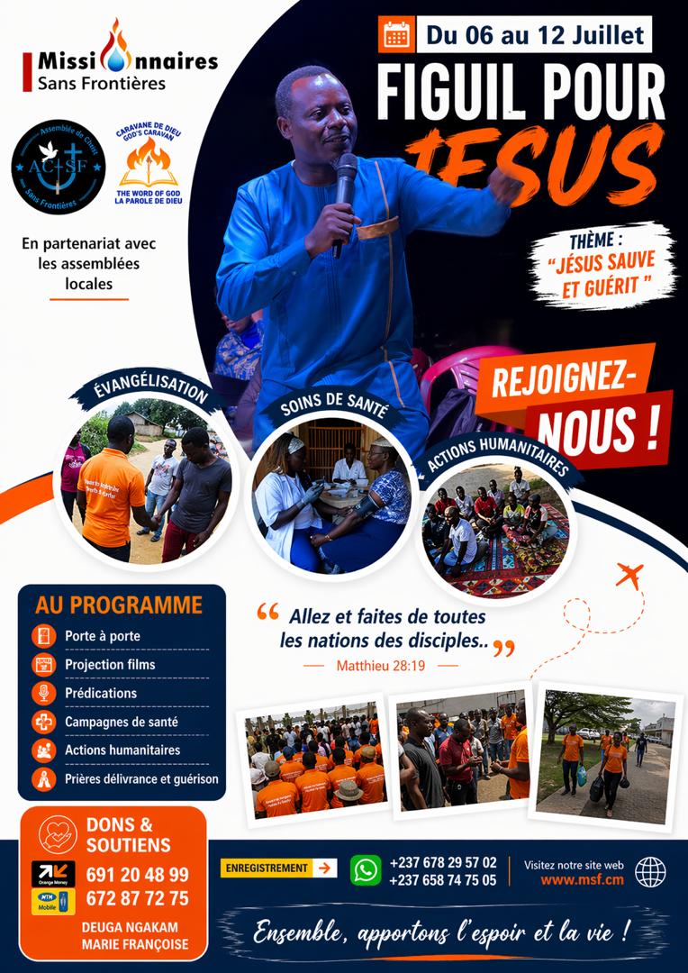 FIGUIL POUR JÉSUS 2026 : UNE SEMAINE DE TRANSFORMATION ET D'ESPOIR !