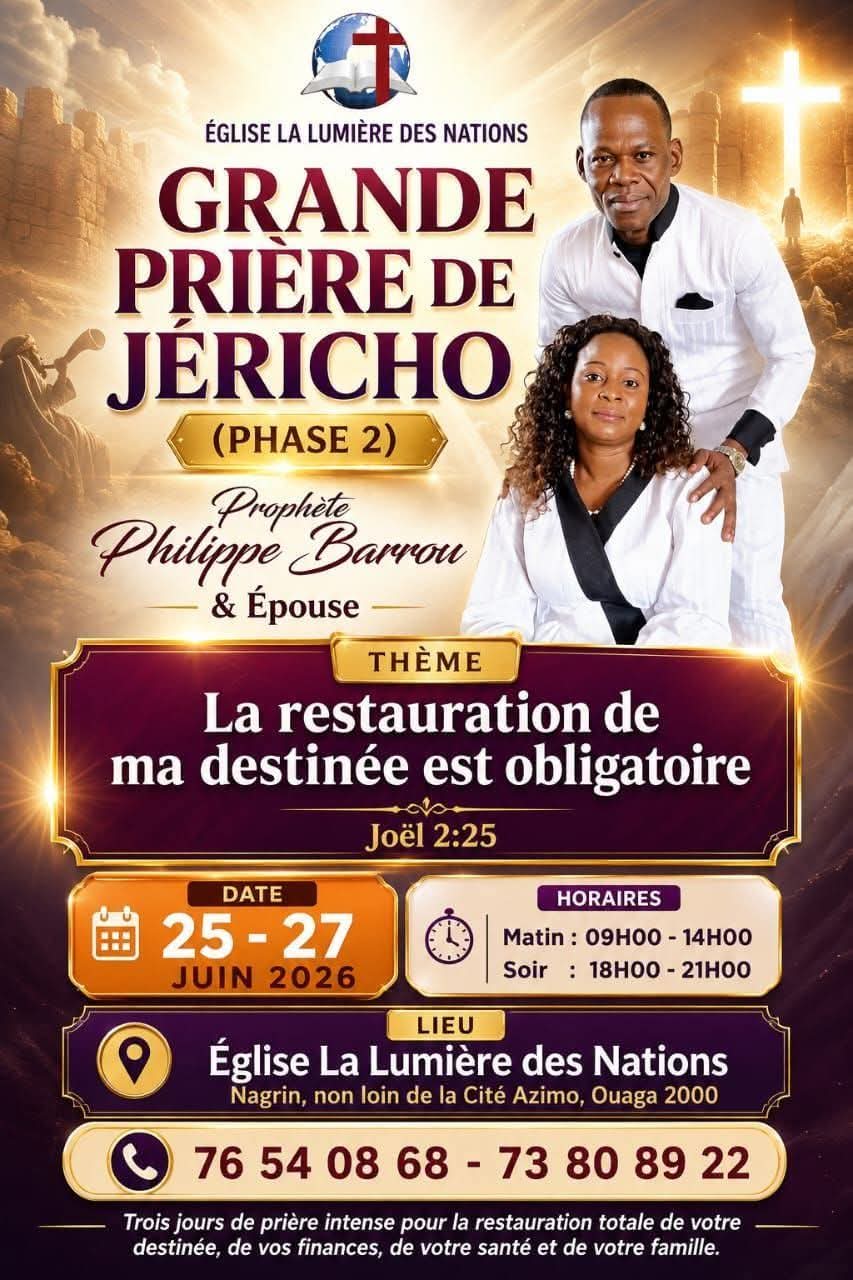 GRANDE PRIÈRE DE JÉRICHO – PHASE 2
