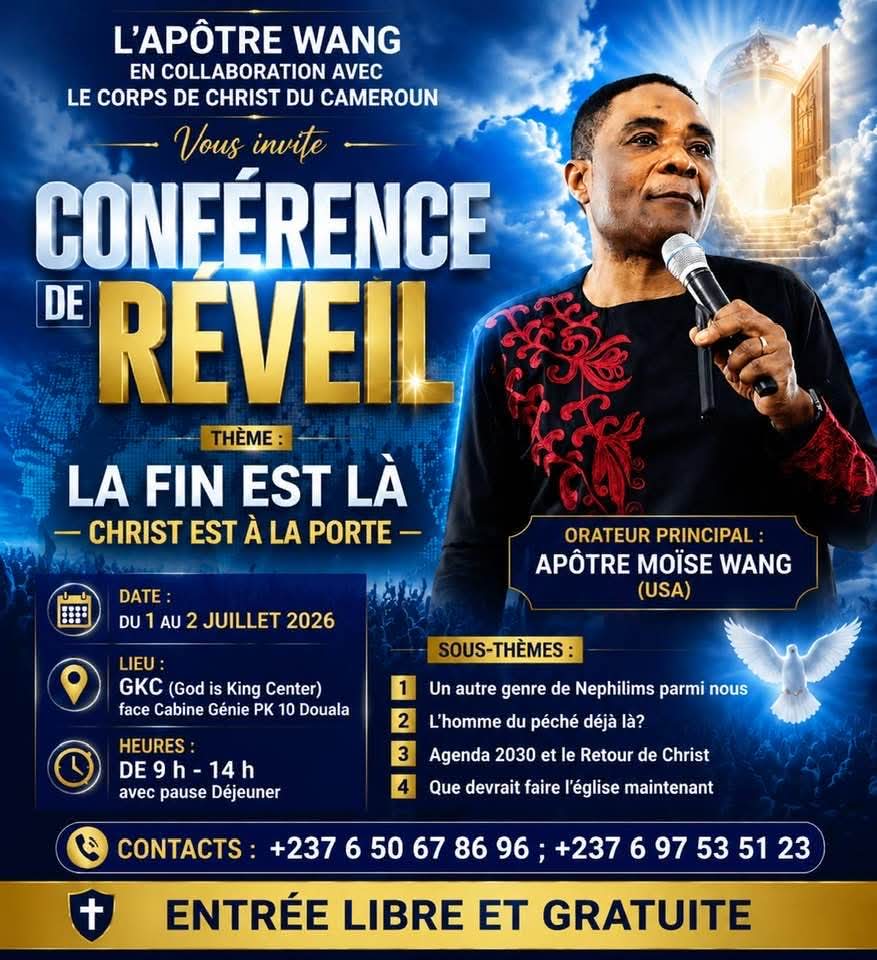 CONFÉRENCE DE RÉVEIL — L'Apôtre Moïse Wang à Douala