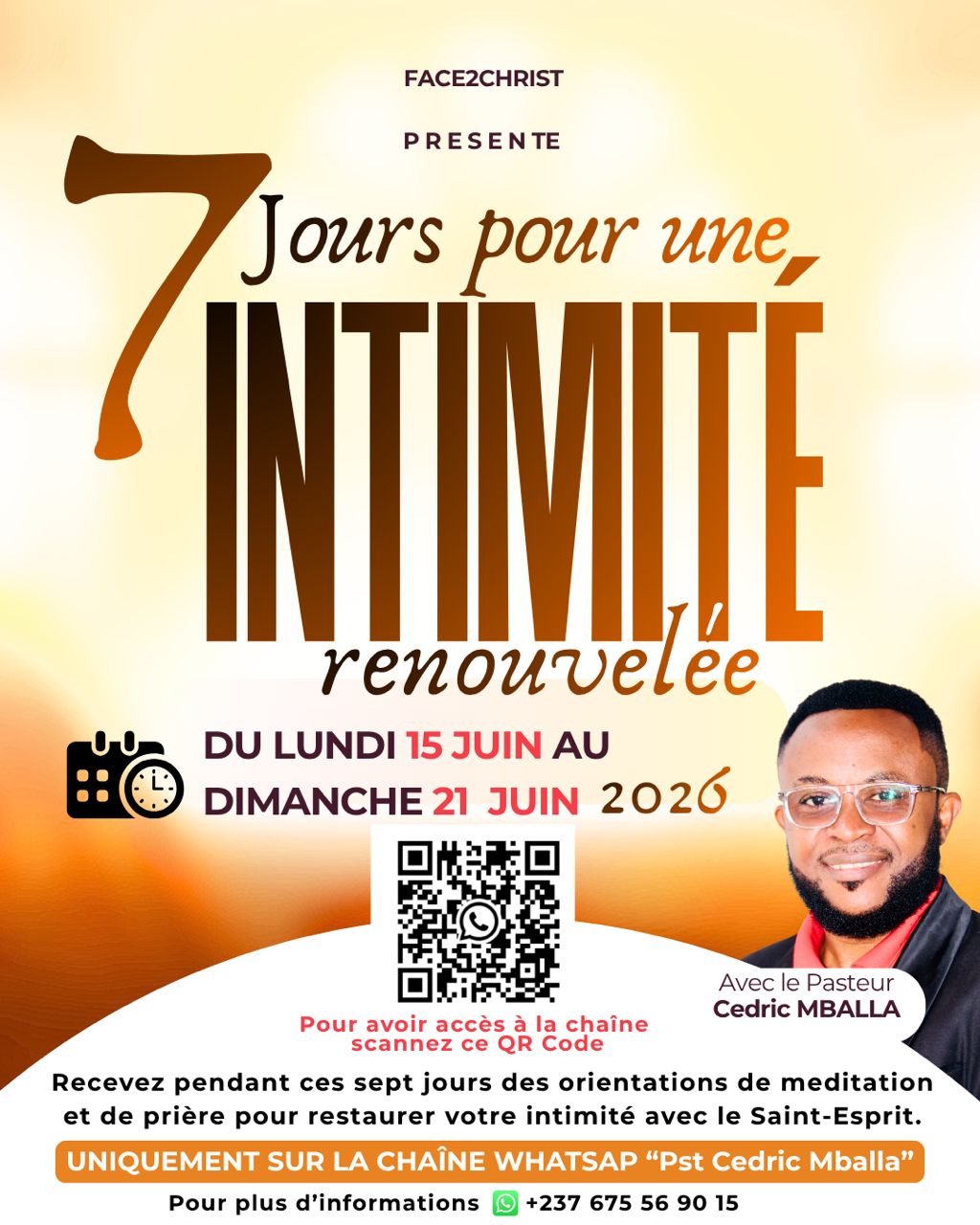 « 7 JOURS POUR UNE INTIMITÉ RENOUVELÉE »