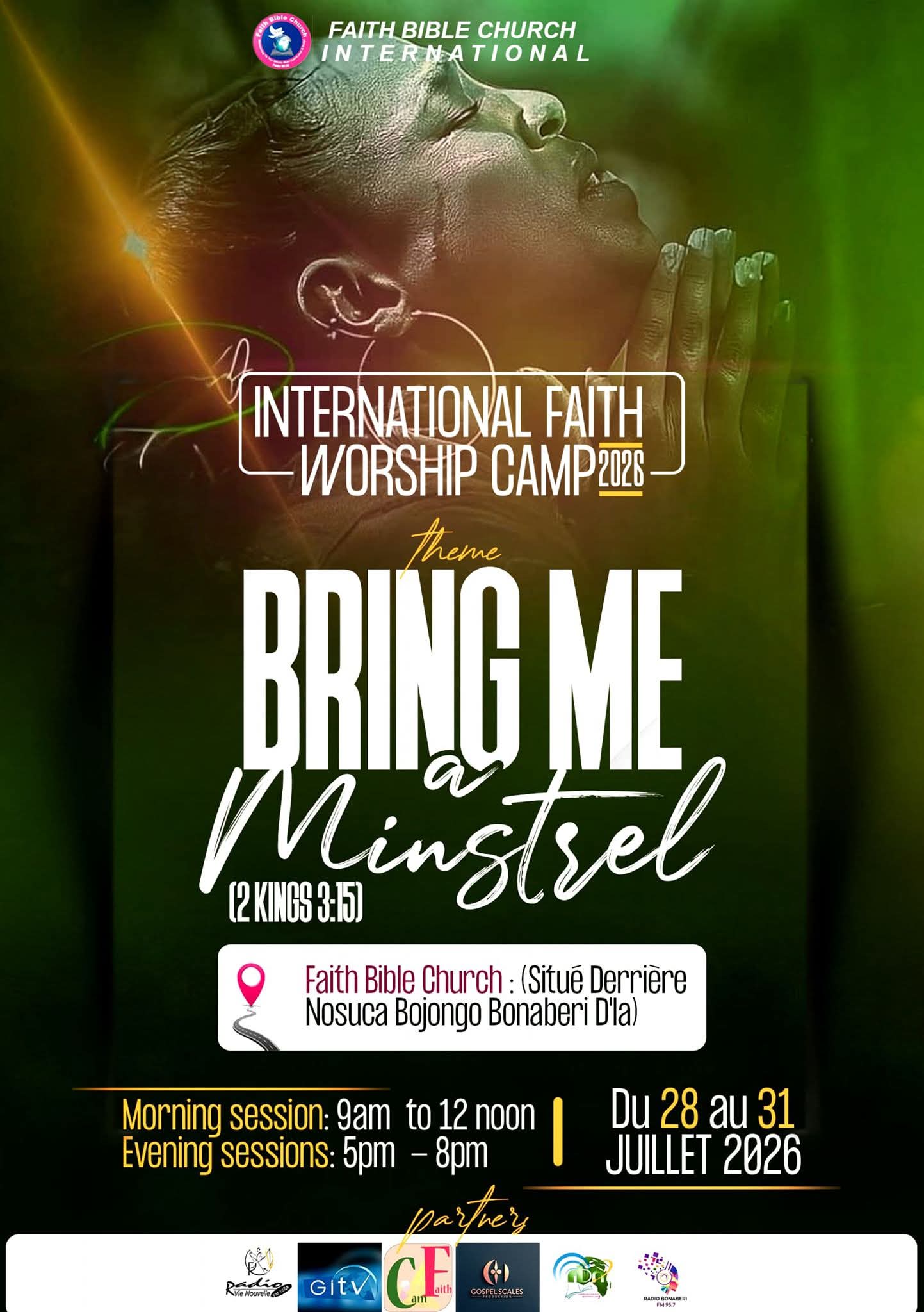"BRING ME A MINSTREL" : Faith Bible Church annonce son camp international d'adoration 2026