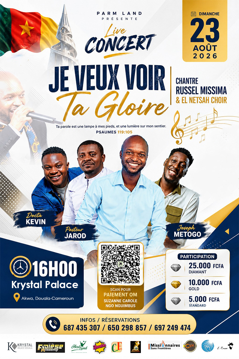 Concert Live : Russel Missima et El Netsah Choir enflamment le Krystal Palace le 23 août
