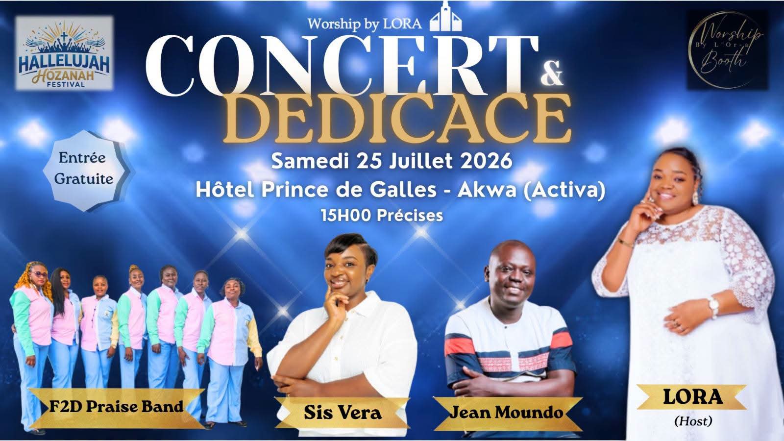 LORA Concert & Dedication: a great celebration of praise to be experienced this Saturday July 25 in Douala