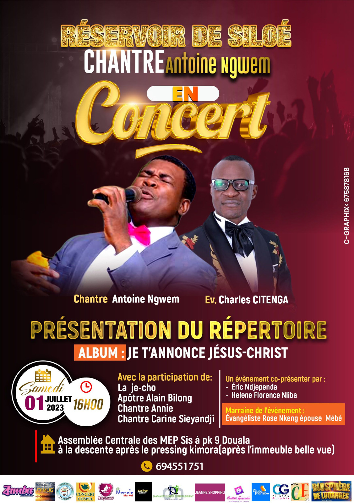 Chantre Ngwem en concert live
