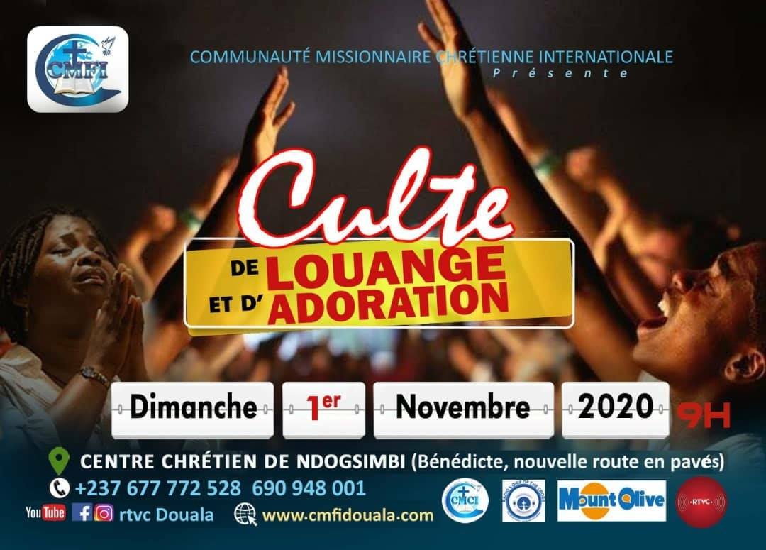 Culte de Louange et d'Adoration &agrave; la CMCI