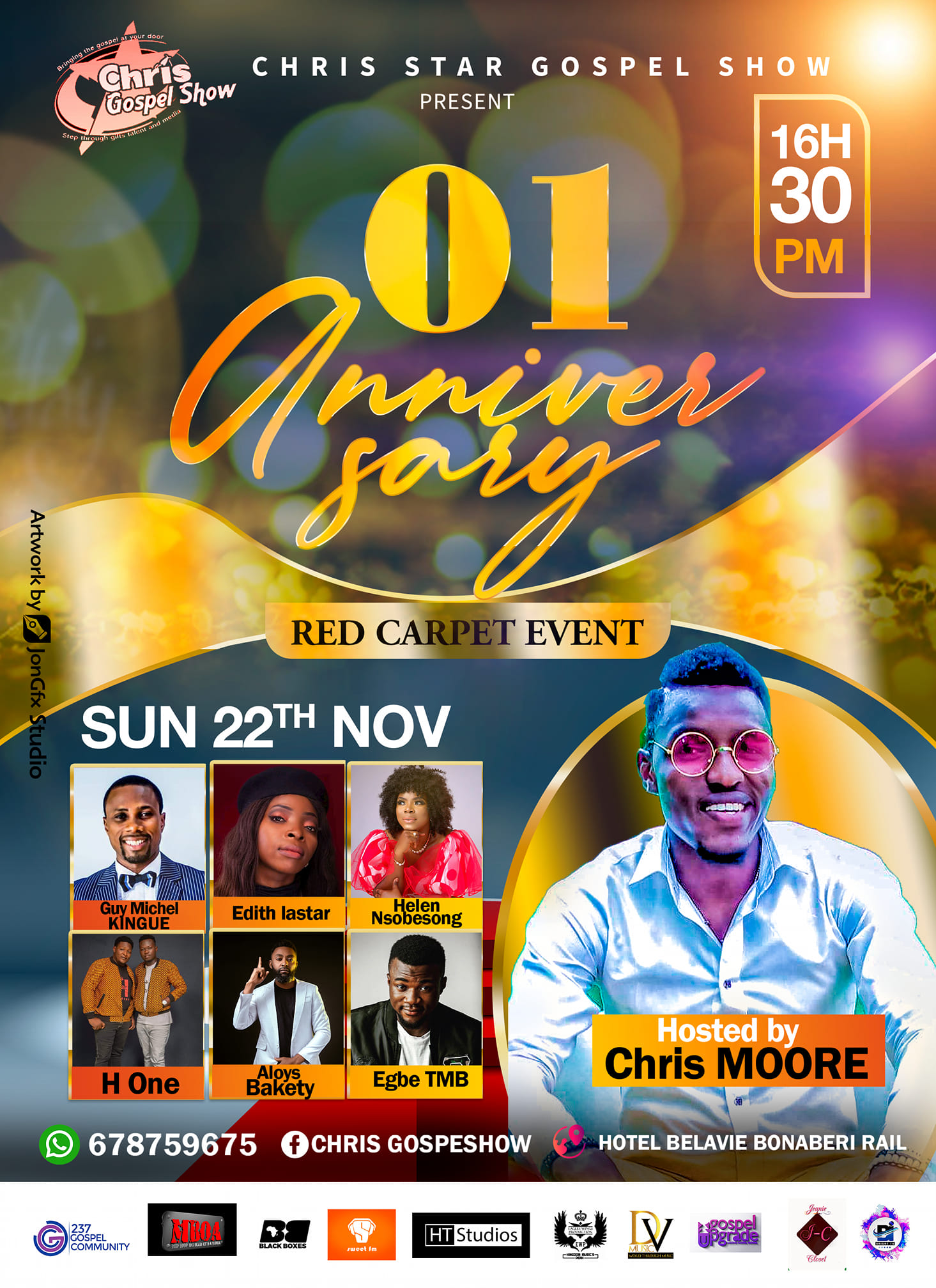 Chris Star Gospel Show first anniversary