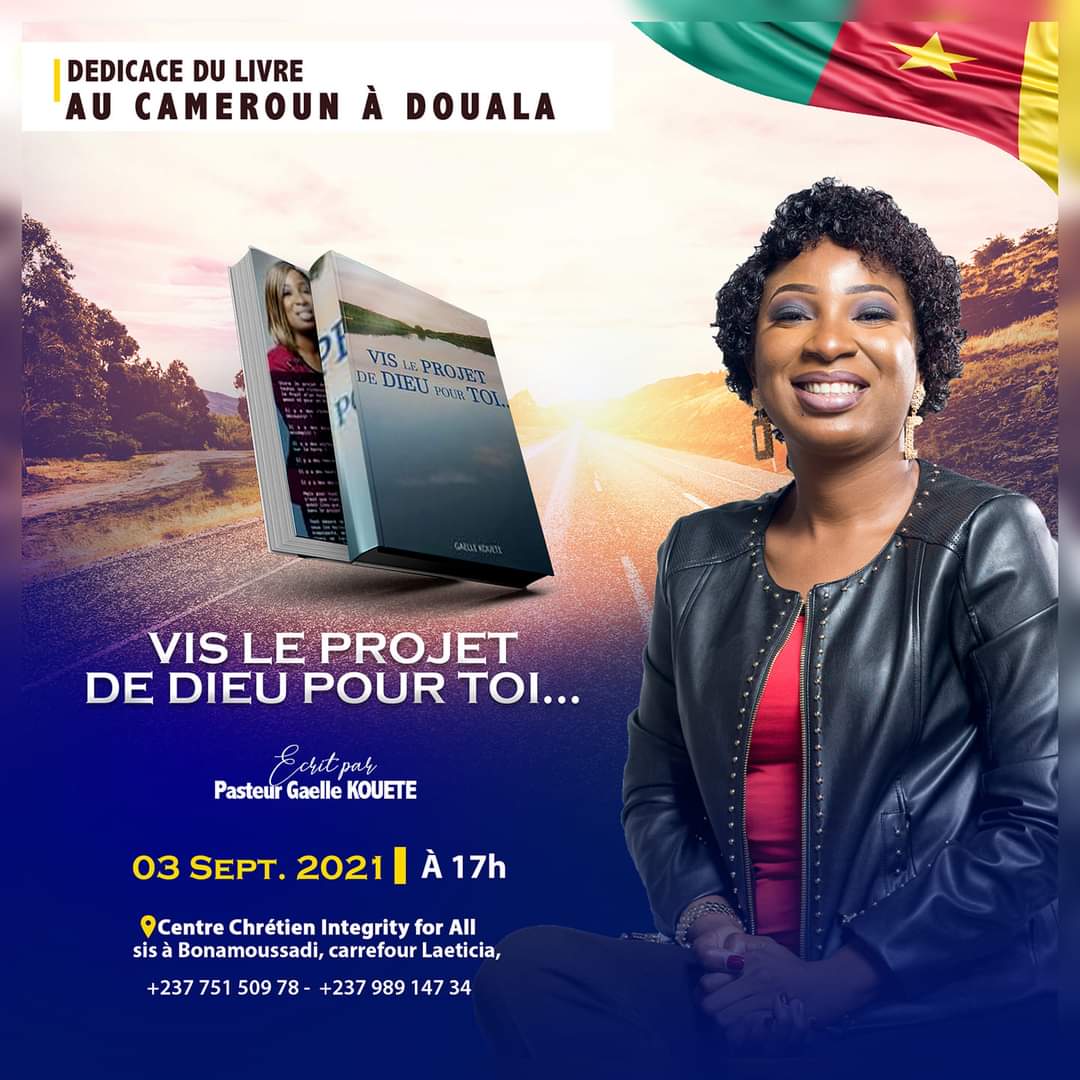 Dédicace du livre "Vie le projet de Dieu pour toi" du Pasteur Gaelle Kouete