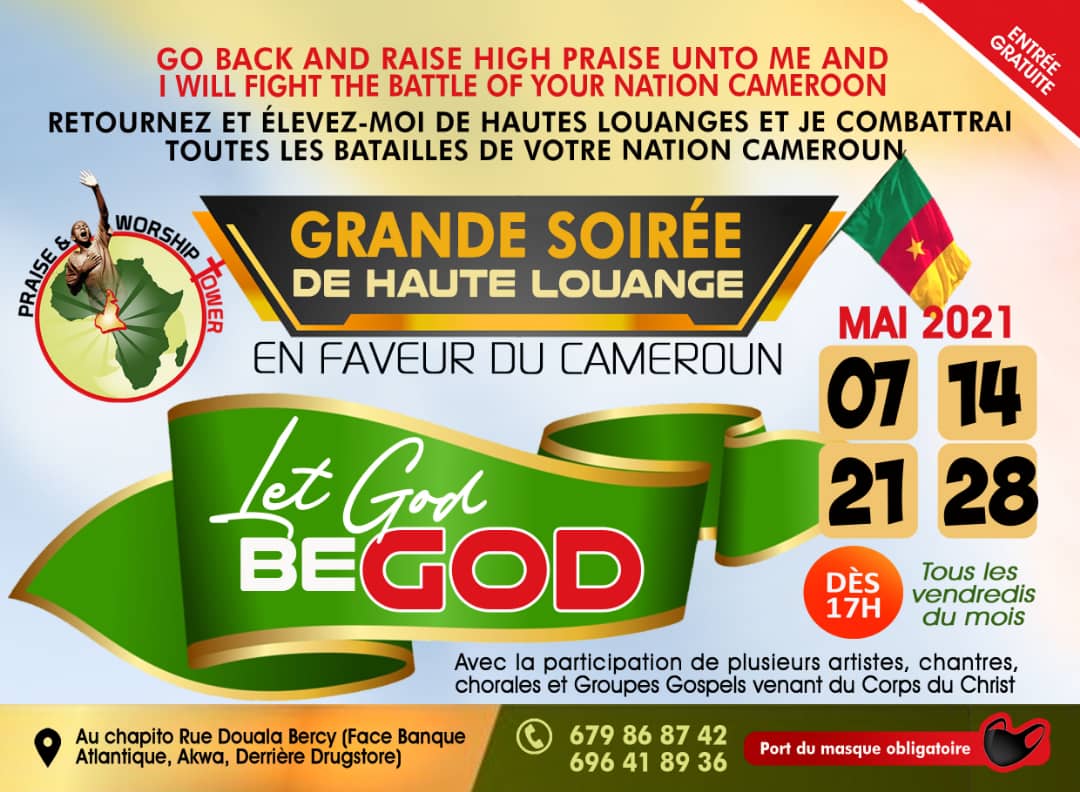 Grandes soirées de louanges en faveur du Cameroun Mai 2021
