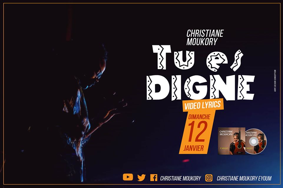 Sortie officielle de la vidéo lyrics de Tu es digne de Christiane Moukory
