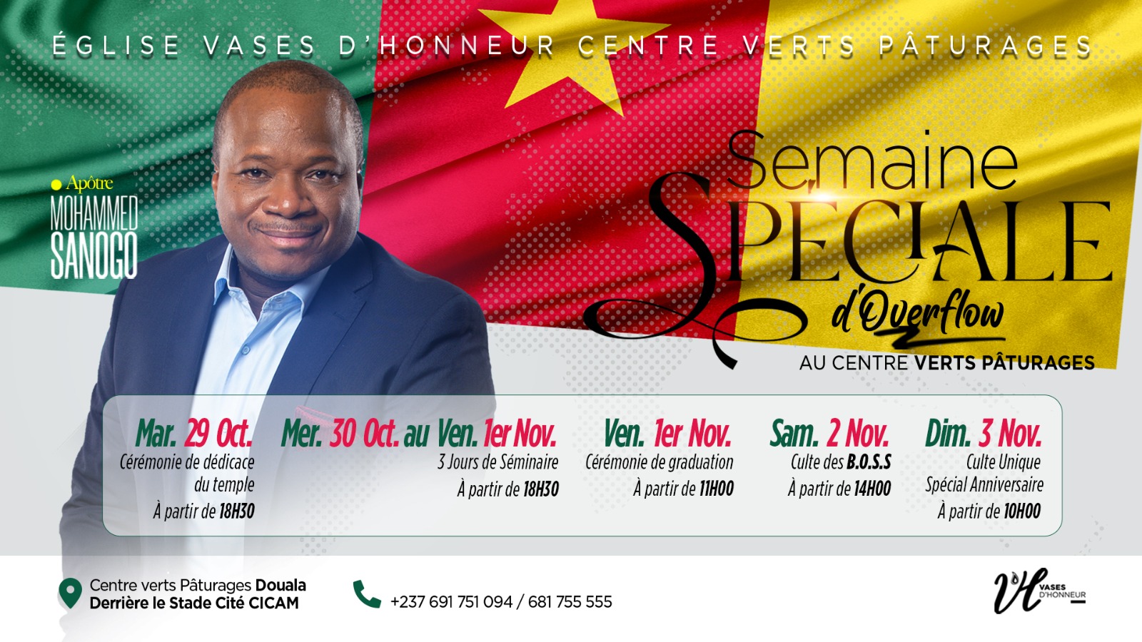 Séminaire Spécial Overflow &agrave; Vase d'honneur Douala