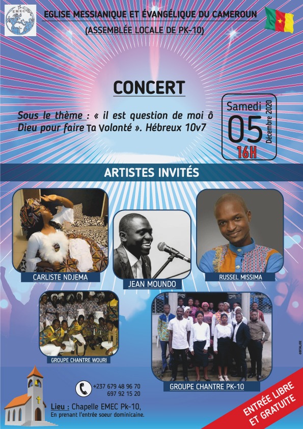 Concert Gospel sous le th&egrave;me : il est question de moi pour faire &Ocirc; Dieu, ta volonté