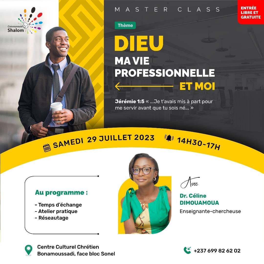 Masterclass : Dieu, ma vie professionnelle et moi