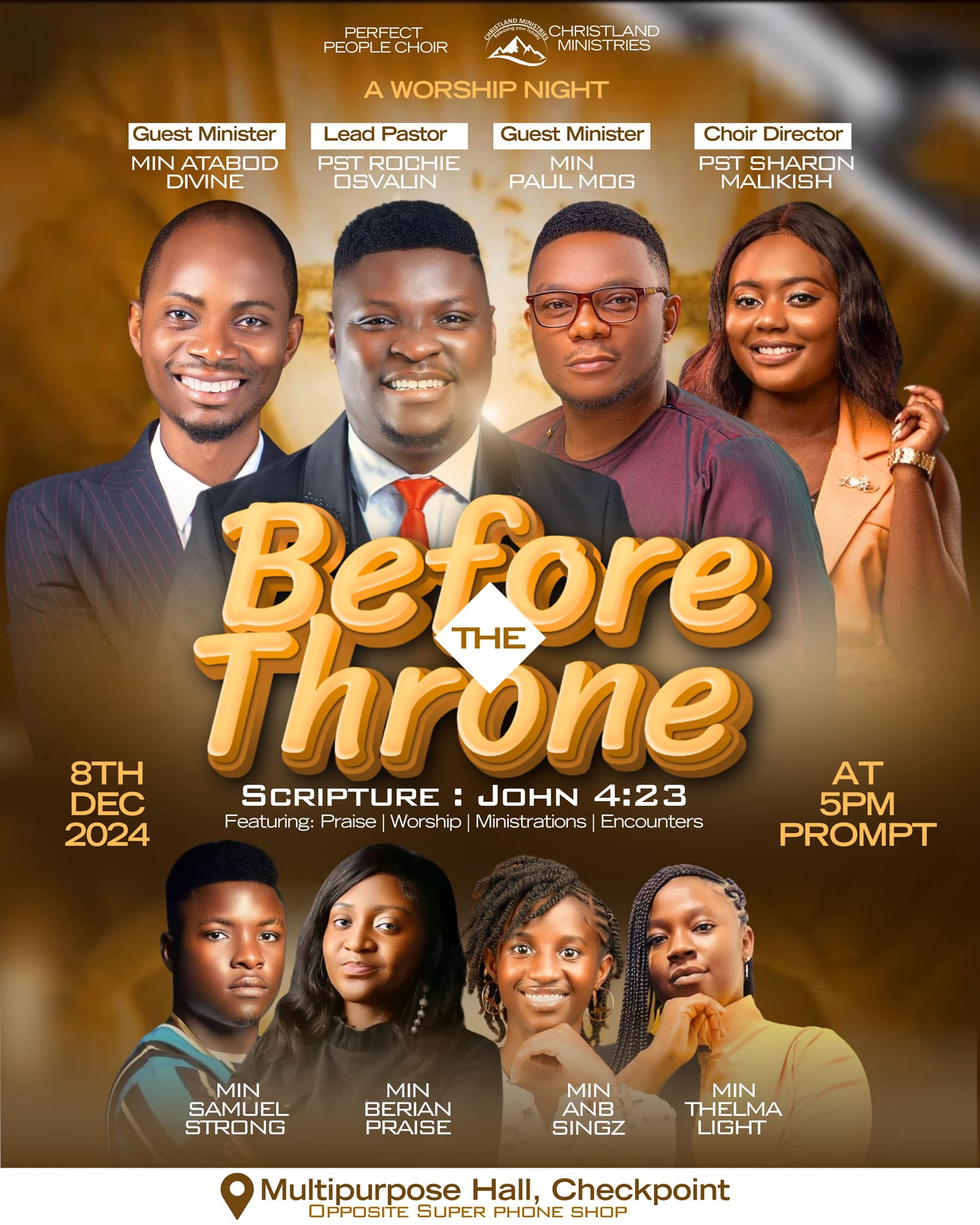 Before the throne