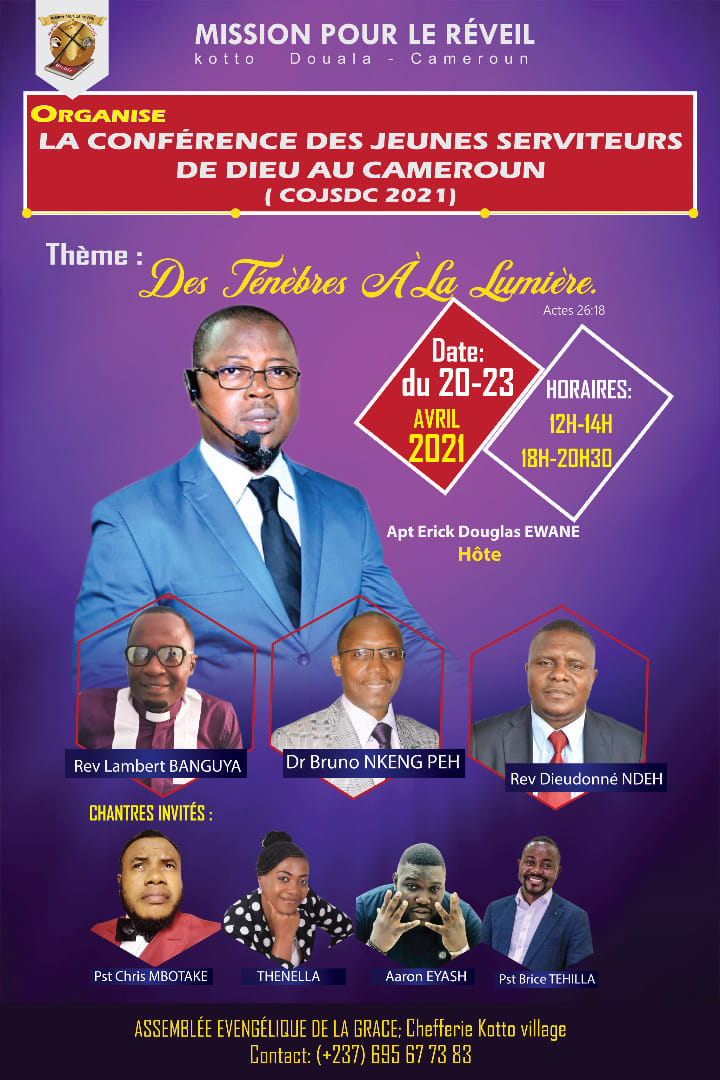 Conférence des Jeunes Serviteurs de Dieu au Cameroun 2021