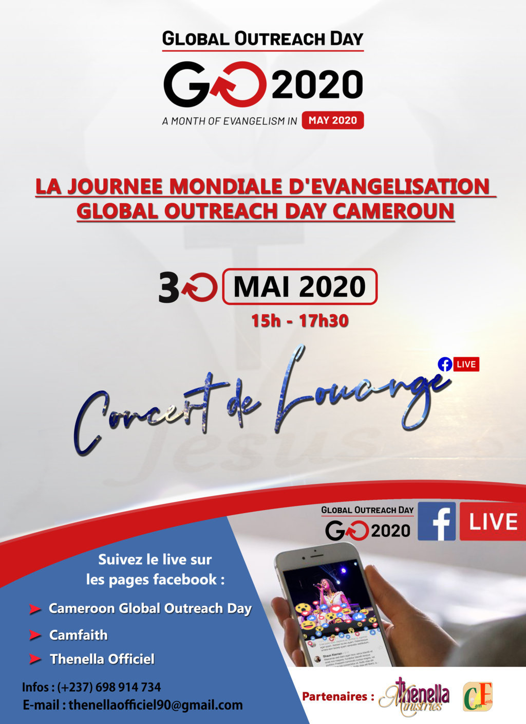 Concert de louange live Facebook pour la Journée Mondiale d'&Eacute;vangélisation