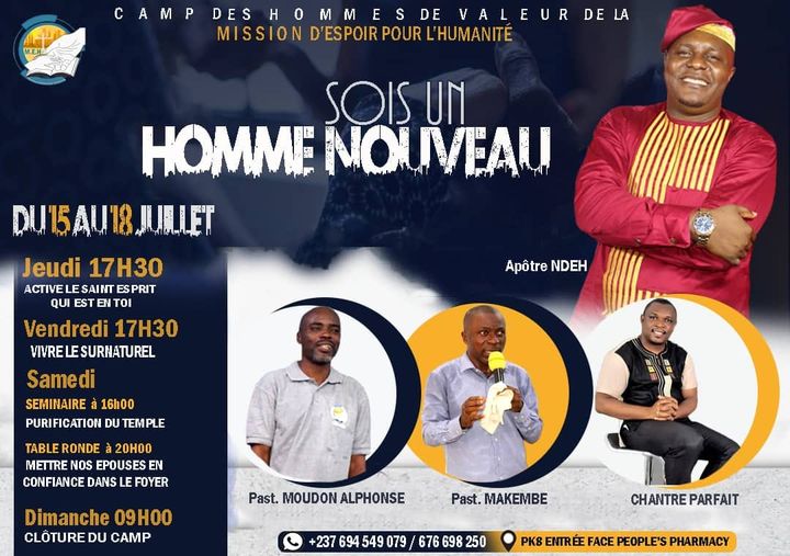 Camp des Hommes de Valeurs de la Mission d&rsquo;Espoir pour l&rsquo;Humanité