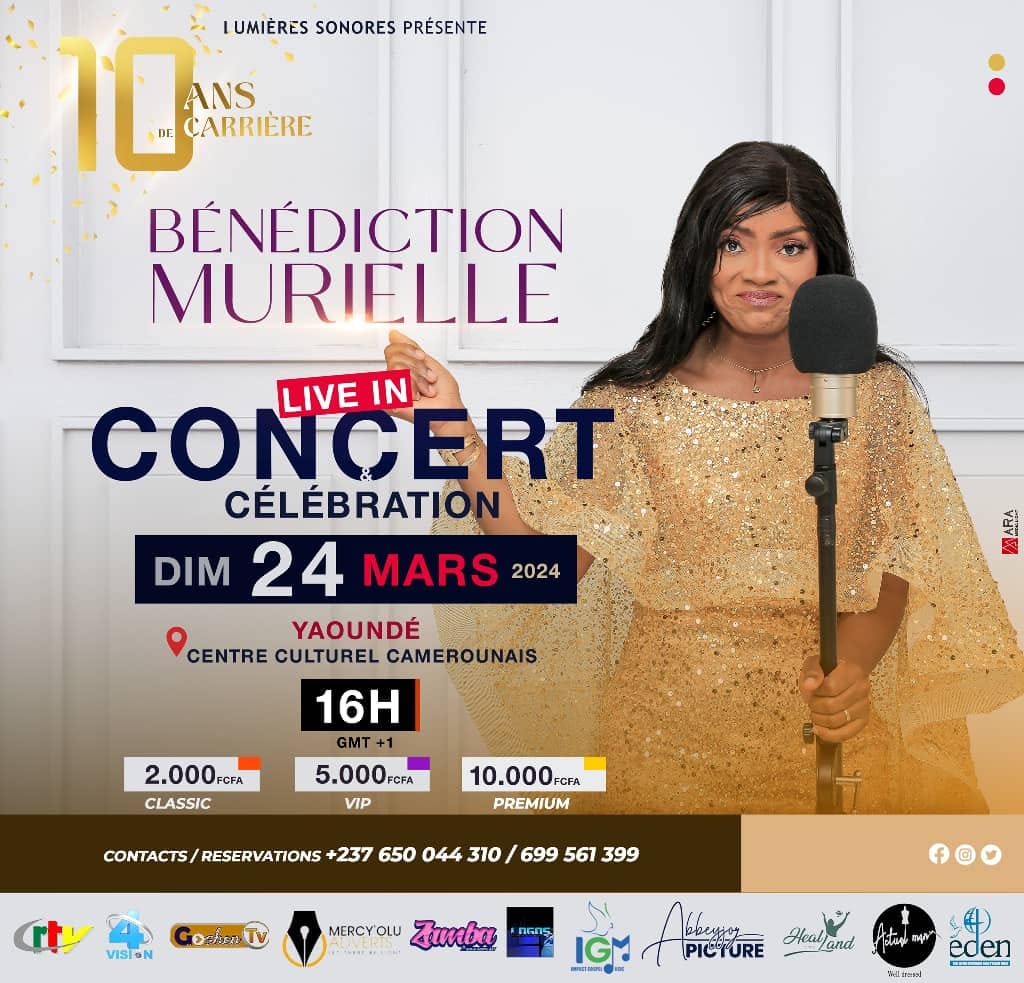 Concert de 10 ans de carrière de Bénédiction Murielle