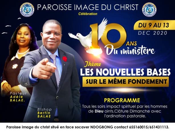 10 ans du minist&egrave;re Paroisse Image du Christ
