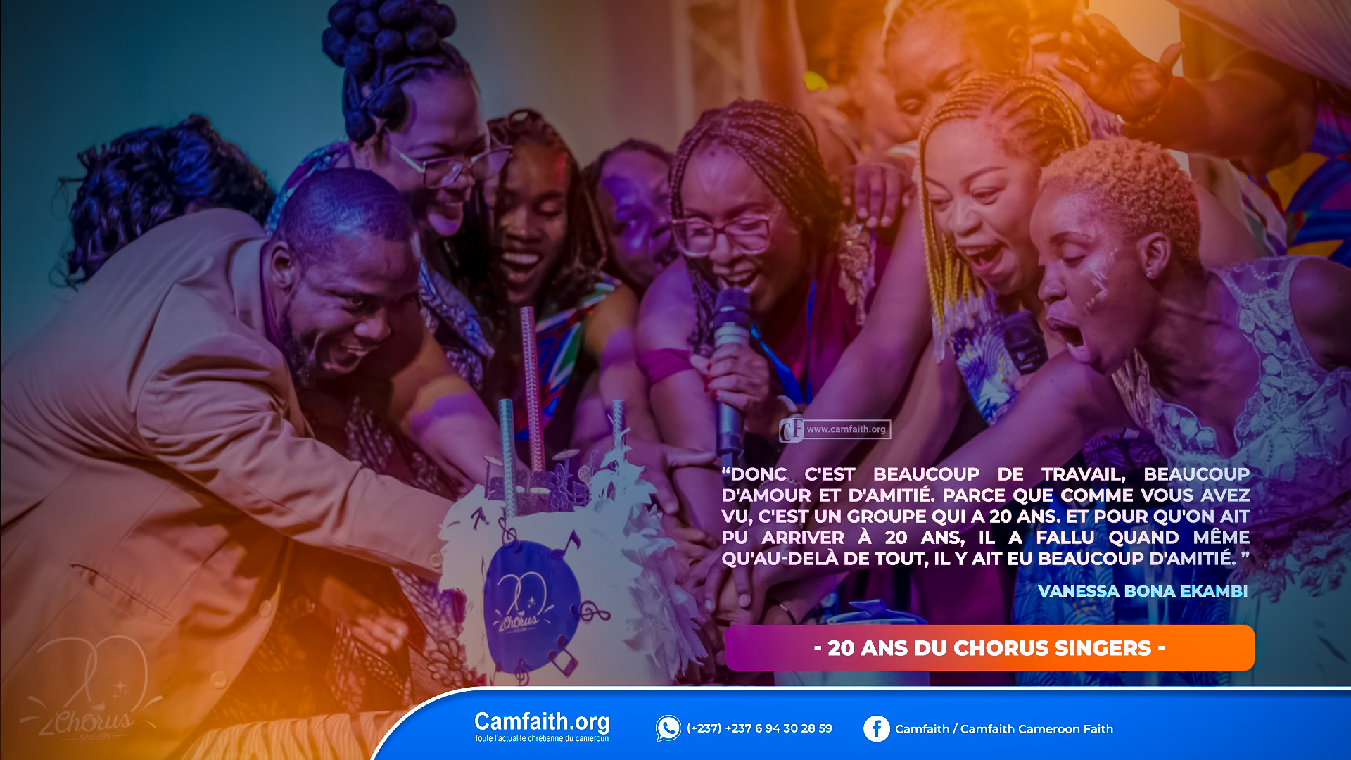 Chorus Singers celebrates 20 years of resilience, and above all love of Christ