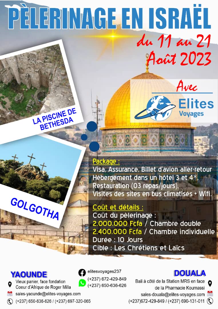 P&egrave;lerinage en Isra&euml;l 2023