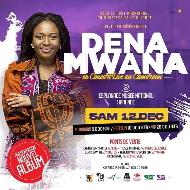 Dena Mwana en concert live au Cameroun