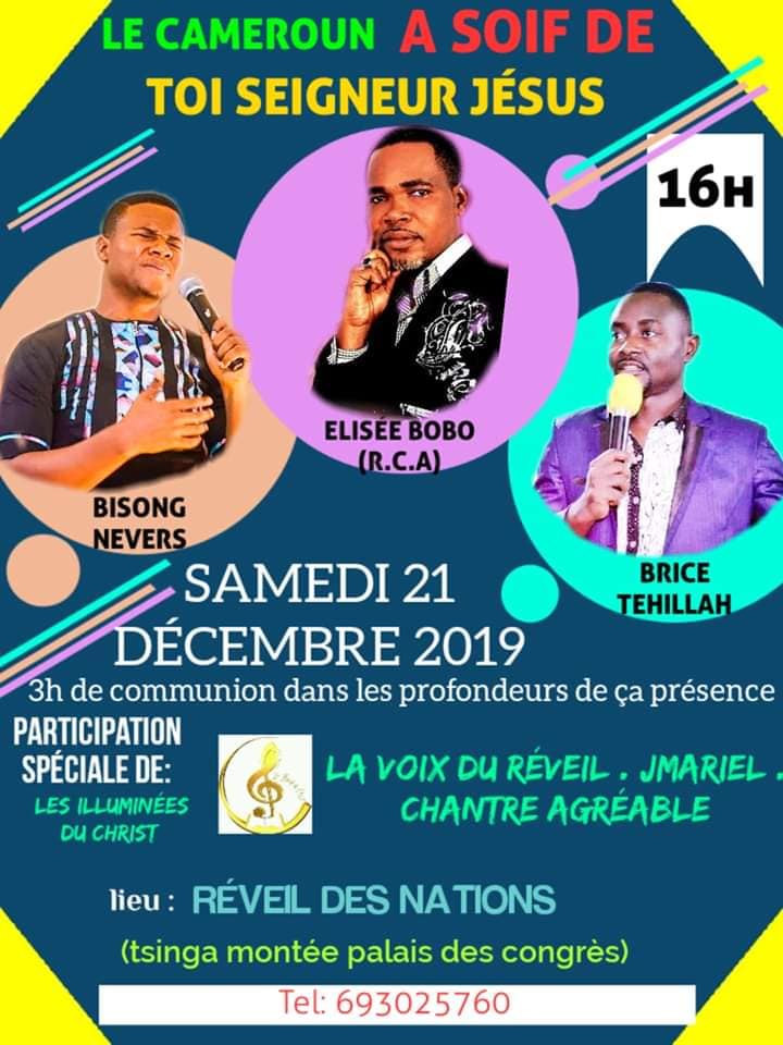 3h de communion dans sa présence pour un Cameroun qui soupire apr&egrave;s Christ