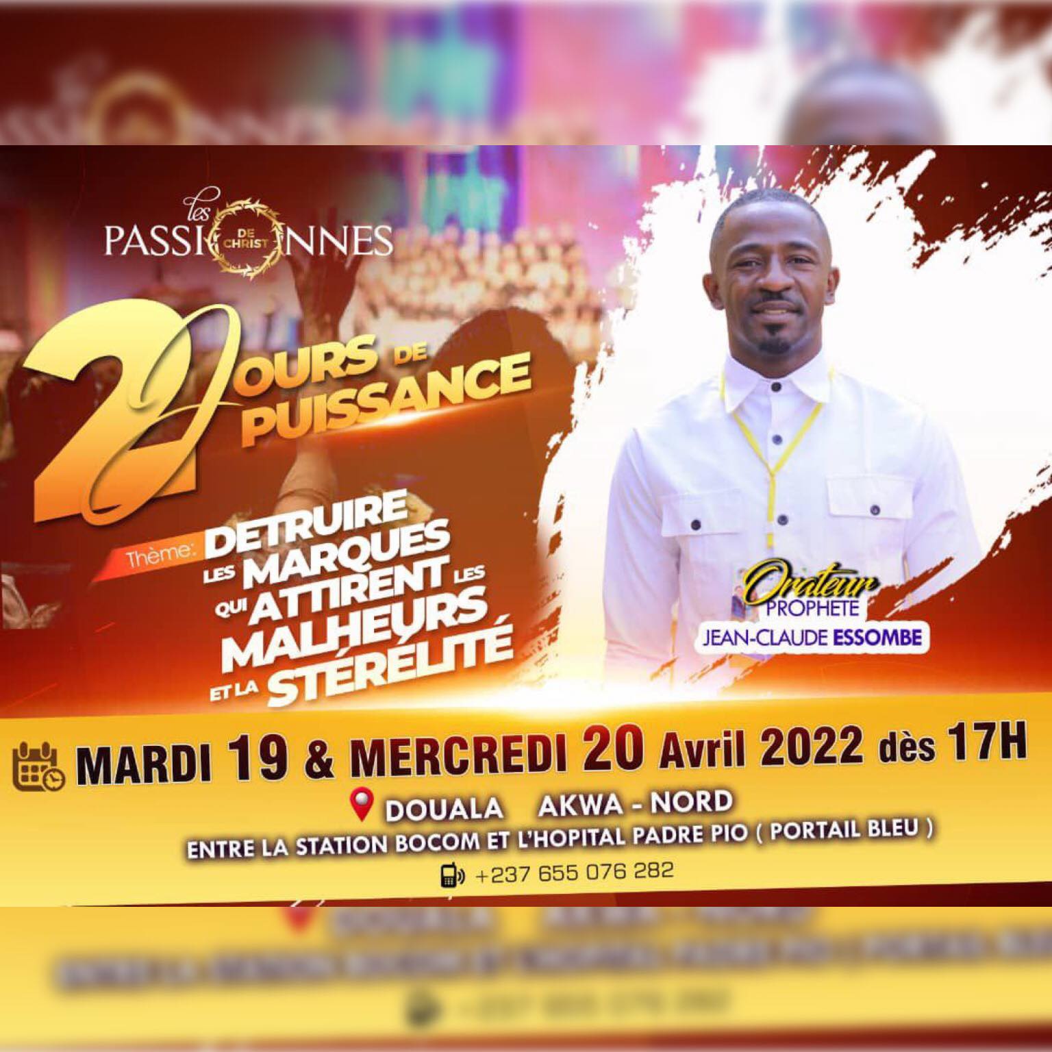 2 jours de puissance pour détruire avec les malheurs et la stérilité