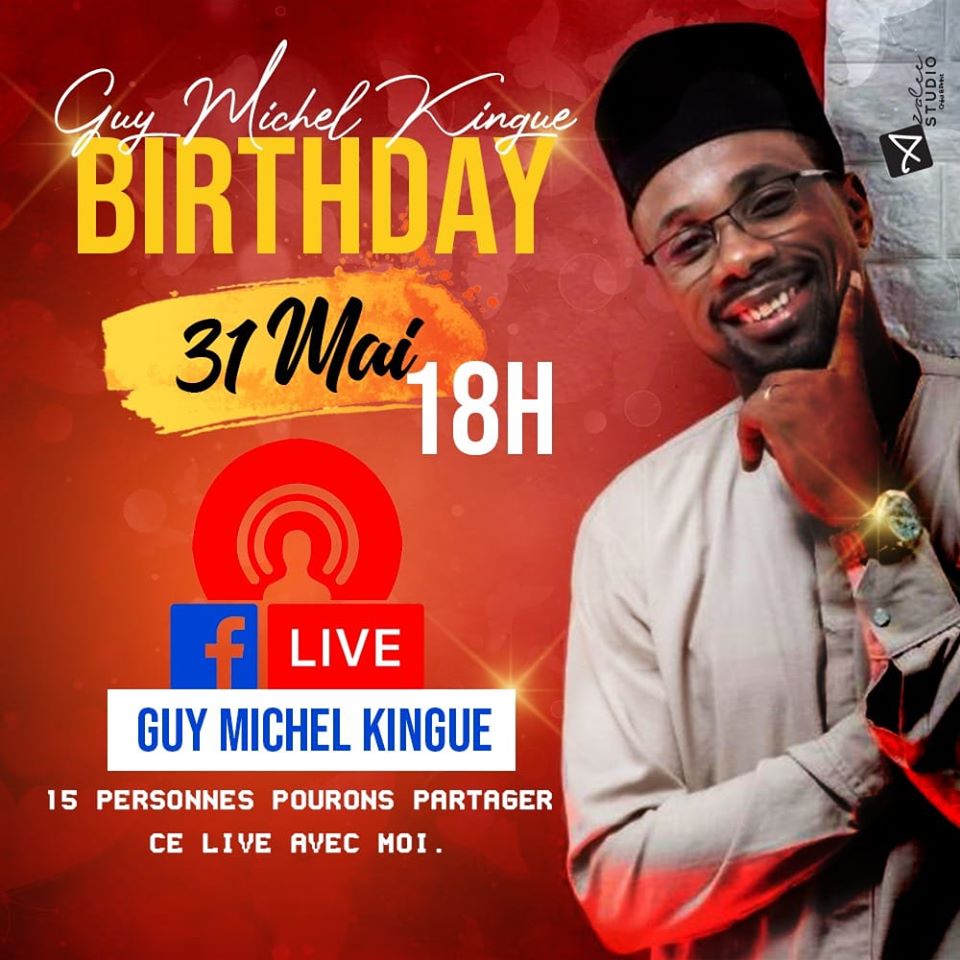 Un an de plus en live Facebook avec Guy Michel Kingue