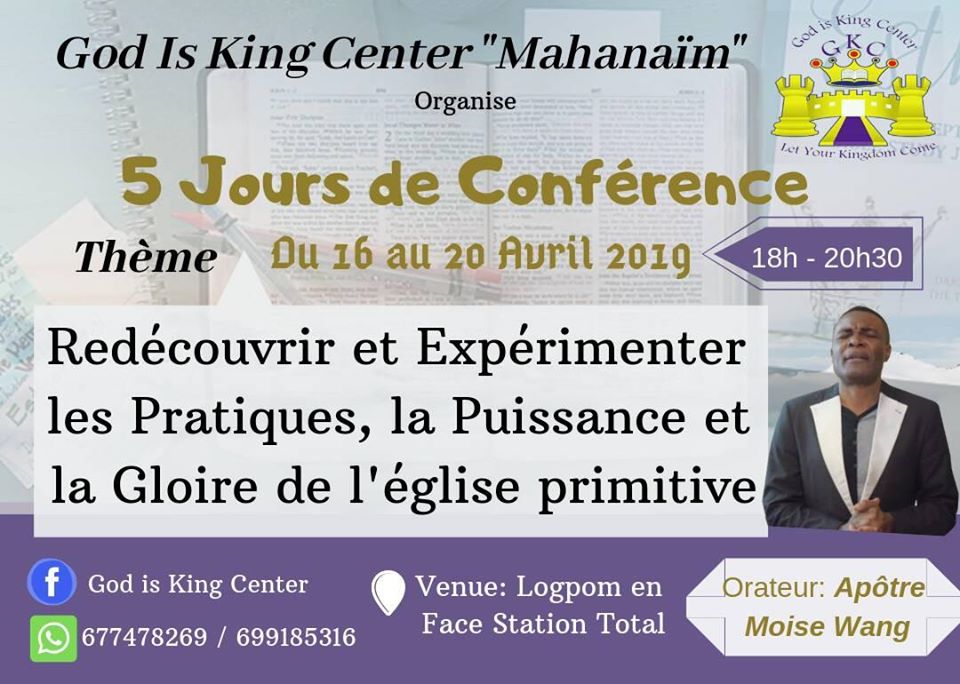 5 jours de conférence avec l&rsquo;Ap&ocirc;tre Mo&iuml;se Wang