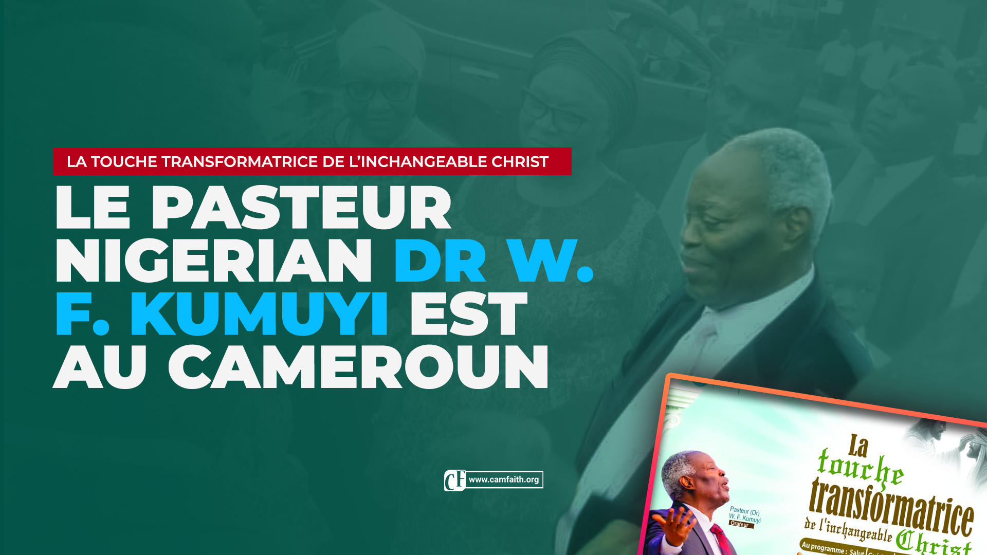 Nigerian pastor Dr. W. F. Kumuyi in Cameroon