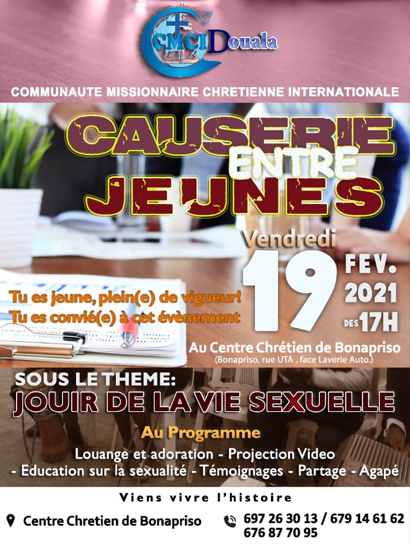 causerie entre jeunes à la CMC Bonapriso