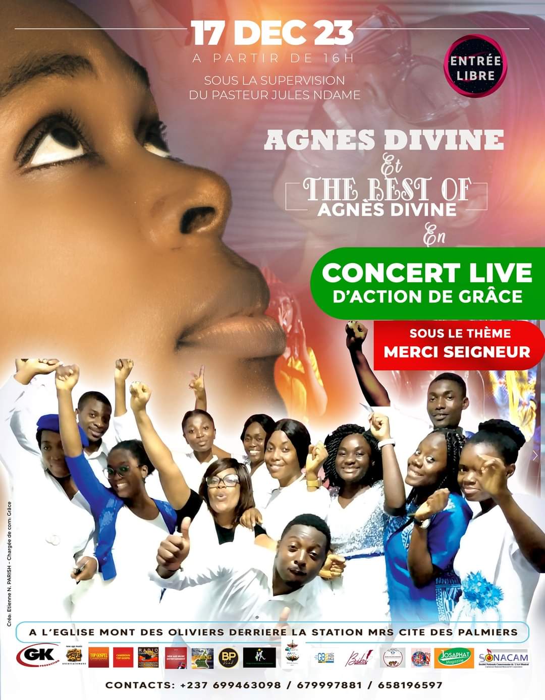 Concert live d'action de gr&acirc;ce avec Gr&acirc;ce Divine