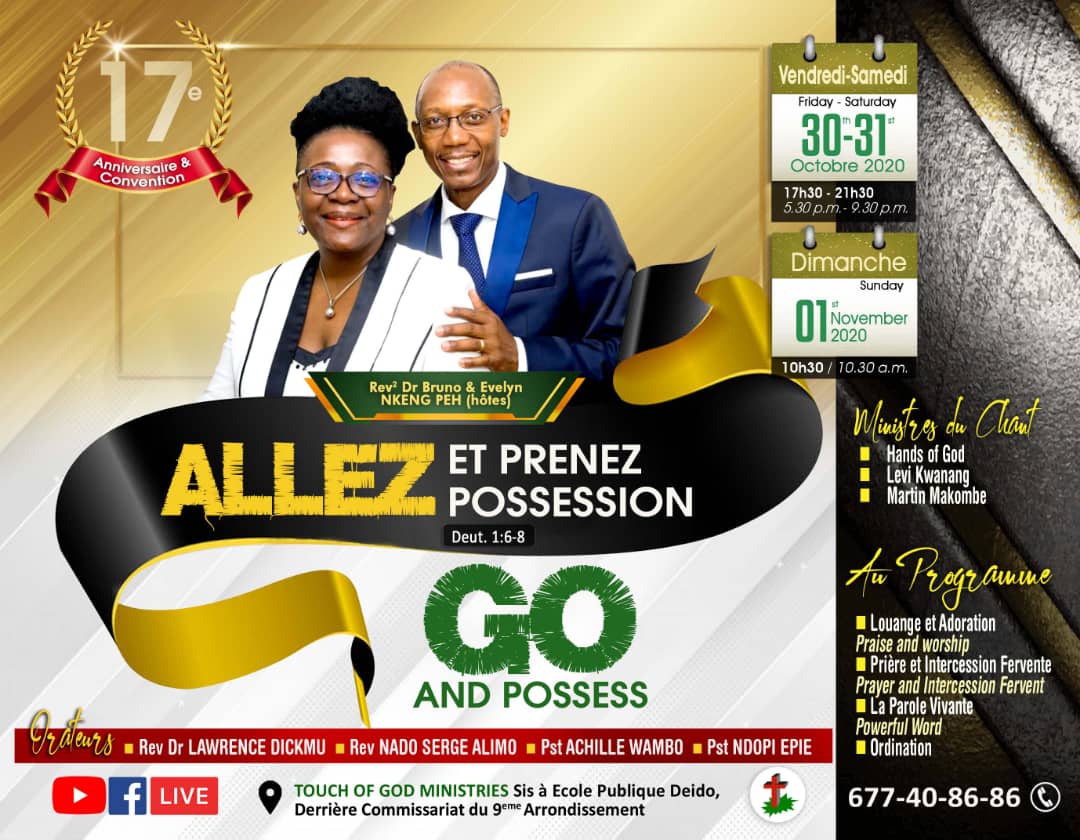 17e anniversaire et la Convention annuelle 2020 de la Touch of God Ministries